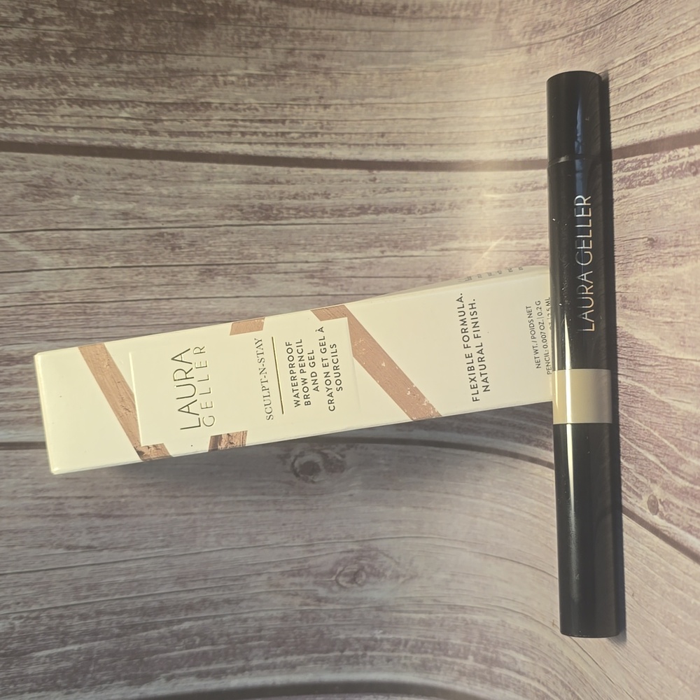 LAURA GELLER NIB Sculpt-n-Stay Waterproof Brow Pencil & Gel- Blonde*